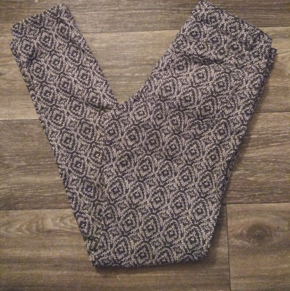 Diamond Patterned Skinny Jeans